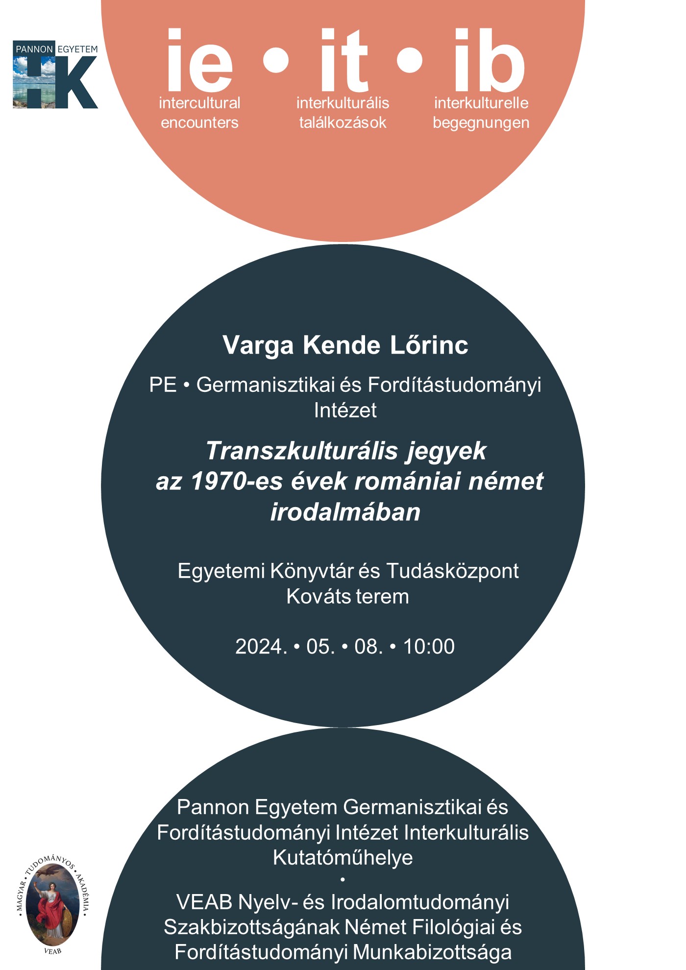 Transzkulturális jegyek az 1970-es évek romániai német irodalmában - újabb előadásra vár a GFI