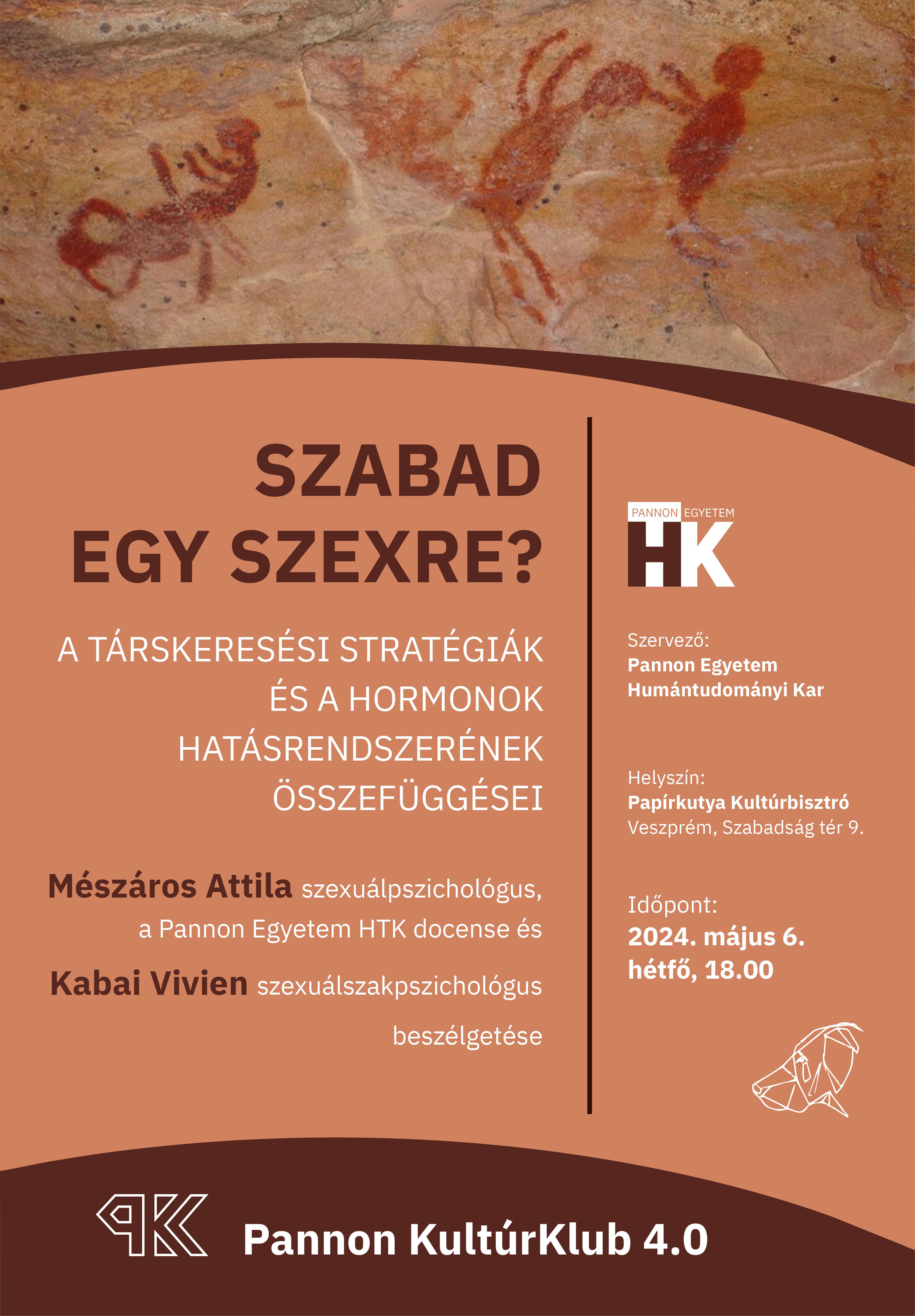 Szabad egy szexre? - izgalmas témával várjuk ma az érdeklődőket a Pannon KultúrKlubba