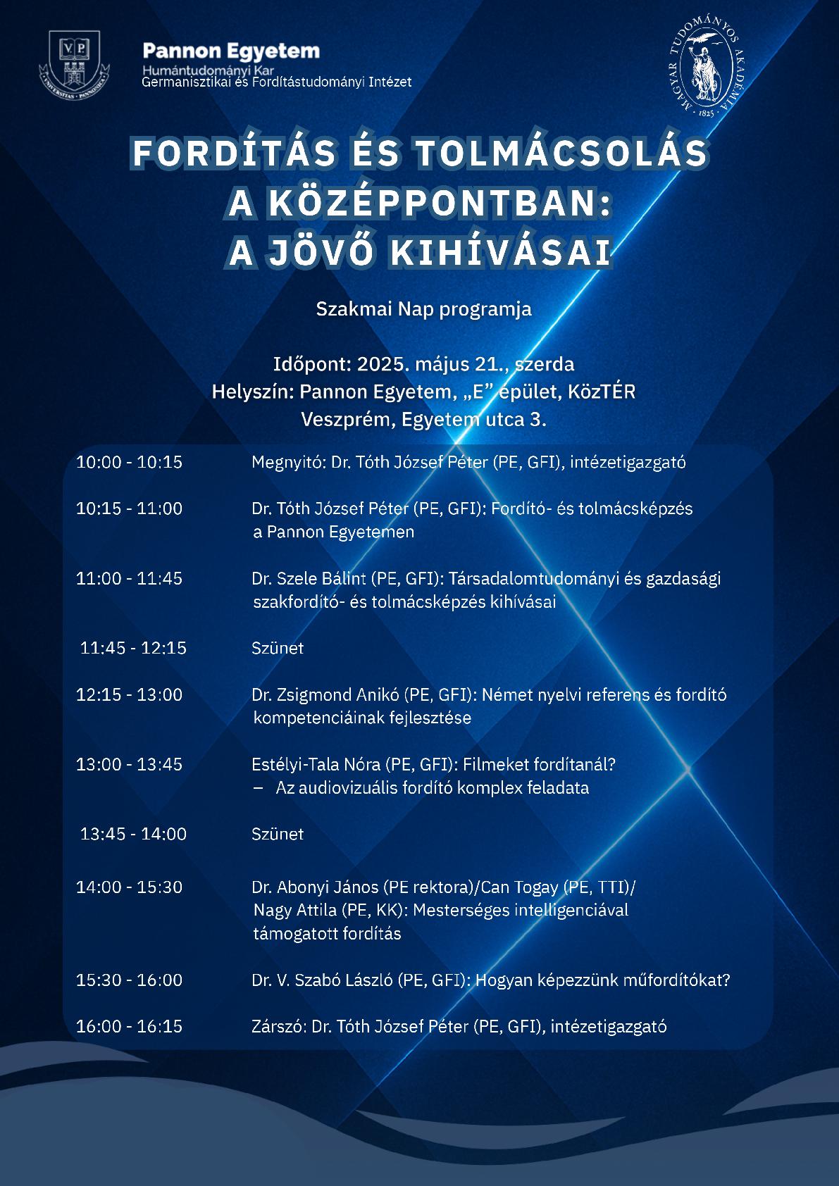Szakmai napot rendez a Germanisztikai és Fordítástudományi Intézet május 21-én