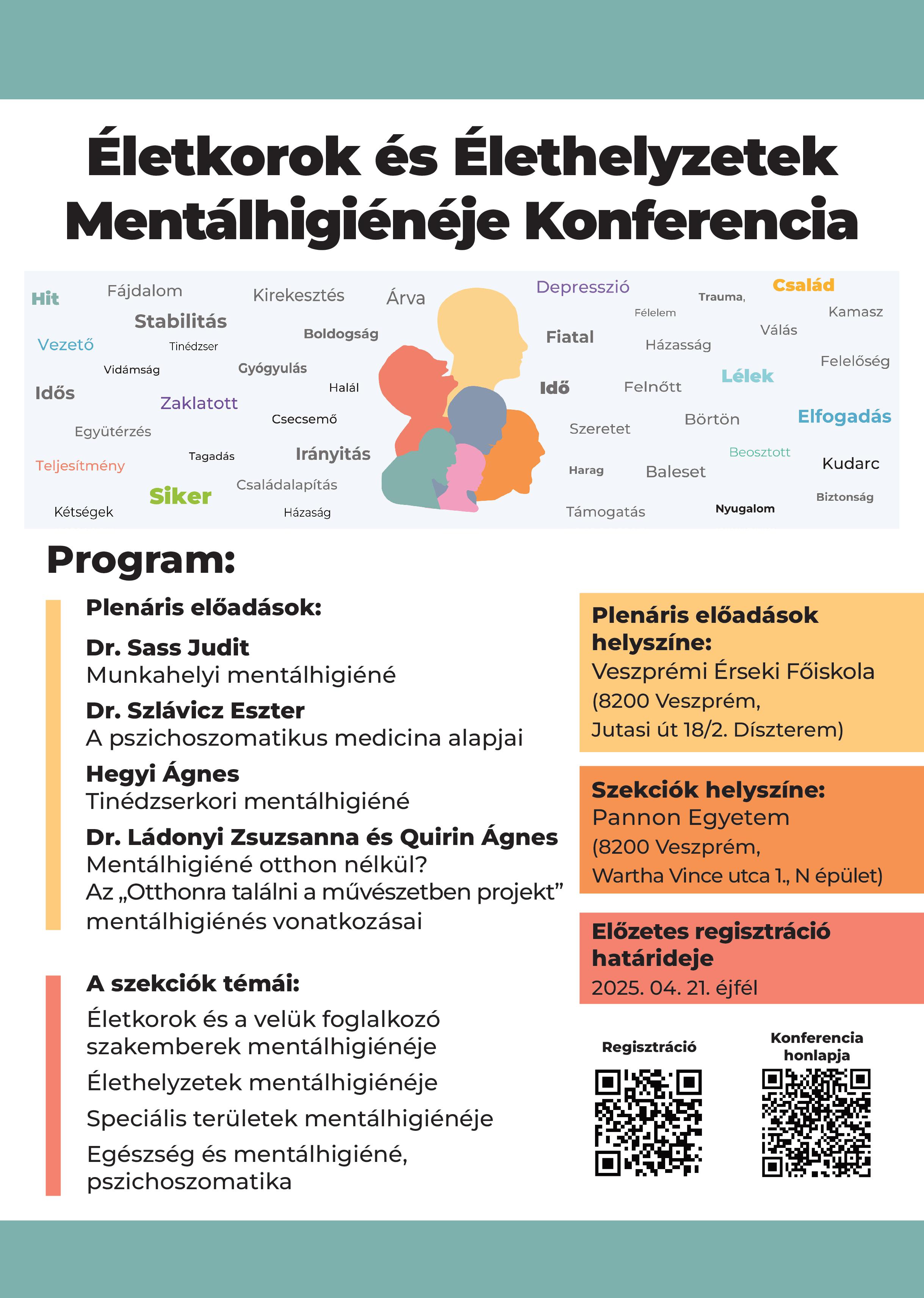 „Életkorok és élethelyzetek mentálhigiénéje" címmel Mentálhigiénés Konferencia lesz a karunkon májusban